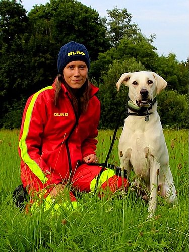 Mantrailing: Miriam Koroll mit Sam