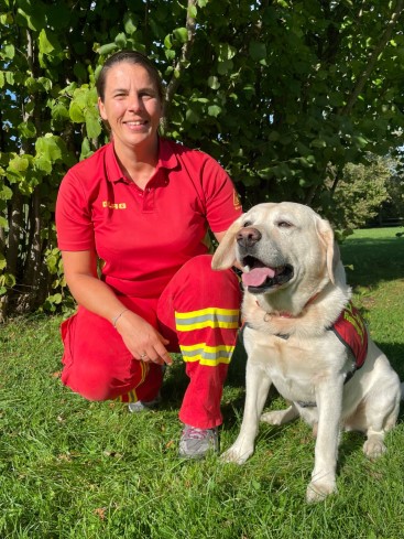 Wasserortung: Stephanie Buß mit Anton